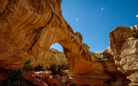 Hickman Natural Bridge In Capitol Reef National Park, UT