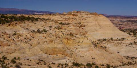 Massive Rock Formation At Top Of The Rocks Overlook Along Scenic Byway 12, UT