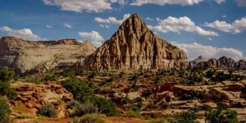 Pectols Pyramid In Capitol Reef National Park, UT