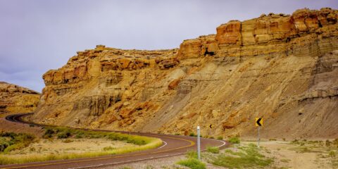 Winding Between Sediments Scenic Byway 24, UT
