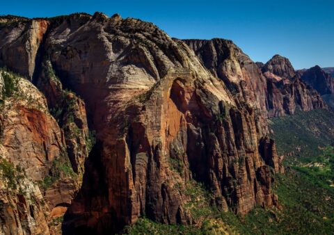 Mountain Of The Sun, Look From Angels Landing, Zion National Park, UT
