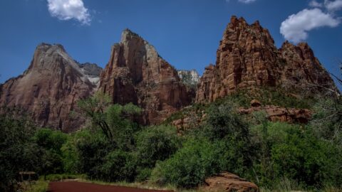 “Three Patriarchs” In Zion National Park, UT