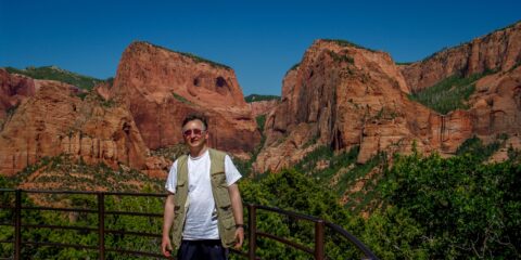 rrasha At Timber Creek Overlook In Kolob Canyon Scenery, Zion National Park, UT
