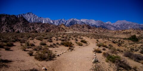 Arch Loop Trail In Alabama Hills, CA