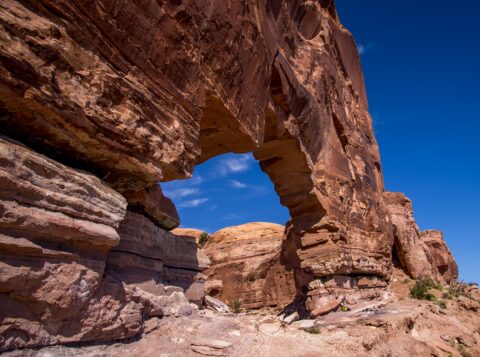 At Jeep Arch, Moab, UT