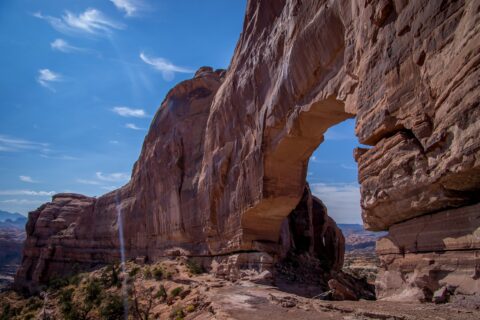 At The End Of Trail To Jeep Arch, Moab, UT