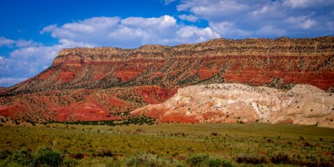 Beautiful Side Of Plateau Along Scenic Highway 550, New Mexico