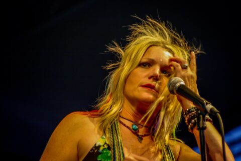 Cathy Richardson, Lead Singer For Jefferson Starship On Blues Farm Stage During Heroes Of Woodstock Tour In Winthrop, WA