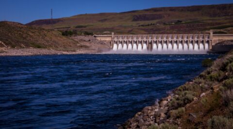 Chief Joseph Dam On Columbia River, WA