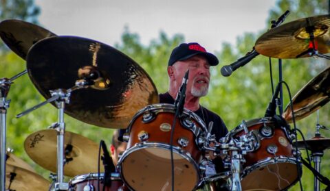 Dave Getz on Blues Farm Stage During Heroes Of Woodstock Tour In Winthrop, WA