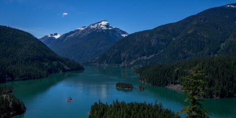 Diablo Lake In North Cascades National Park, WA