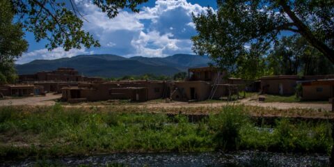 East Bank of Rio Pueblo Dec Taos In Taos Pueblo, New Mexico