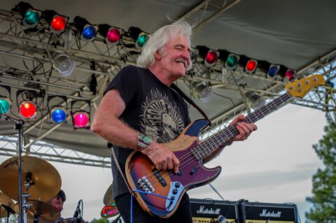 Emotional Playing Of Leo Lyons While Leading Ten Years After On Blues Farm Stage, Heroes Of Woodstock Tour In Winthrop, WA