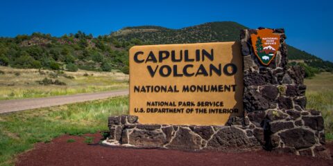 Entrance To Capulin Volcano National Monument, New Mexico