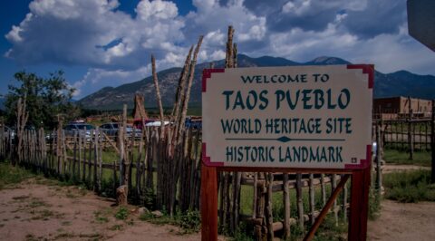 Entrance To Taos Pueblo, New Mexico