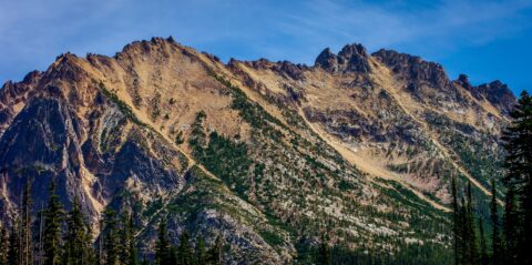 Hinkhouse Peak In North Cascades National Park, WA