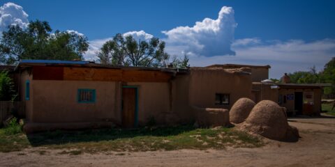 House In East Side Of Taos Pueblo, New Mexico