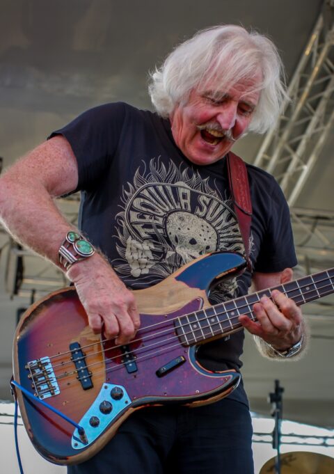 Leo Lyons Playing Bass At Top Speed On Ten Years After Version “Going Home” During Heroes Of Woodstock Tour In Winthrop, WA