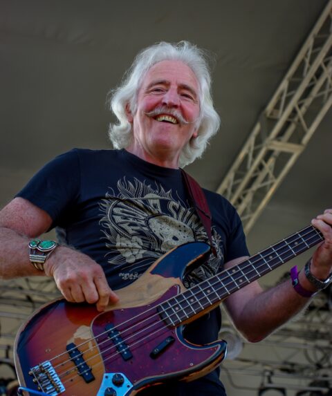 Leo Lyons Smiles At Me From Blues Farm Stage During Heroes Of Woodstock Tour In Winthrop, WA