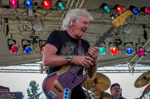 Leo Lyon’s Typical Gesture When Ten Years After Play “Going Home” On Blues Farm Stage During Heroes Of Woodstock Tour In Winthrop, WA