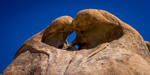 Look At Heart Arch In Alabama Hills, CA