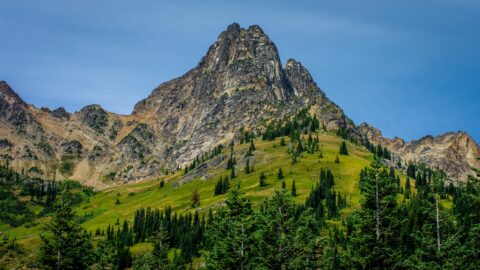Mountaintop Scenery In North Cascades National Park, WA