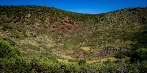 On Capulin Volcano Cone In National Monument, New Mexico