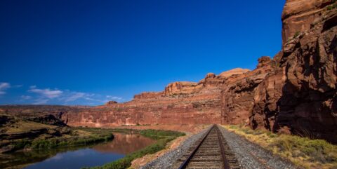 On The Beginning Of Trail To Jeep Arch, Moab, UT