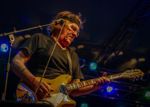 Paul Kantner Plays Solo On “Wooden Ships” On Blues Farm Stage During Heroes Of Woodstock Tour In Winthrop, WA