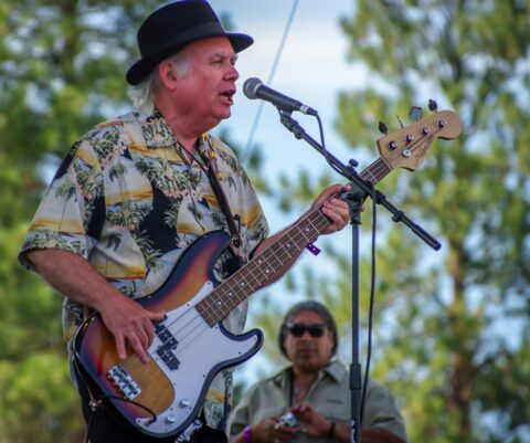 Peter Albin Sings on Blues Farm Stage During Heroes Of Woodstock Tour In Winthrop, WA