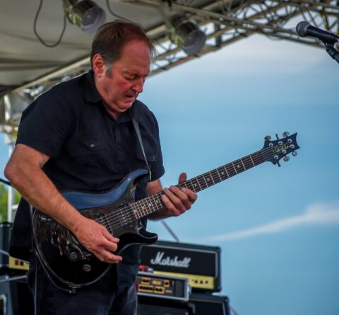 Sam Andrew Takes A Lead On Blues Farm Stage At Heroes Of Woodstock Tour In Winthrop, WA