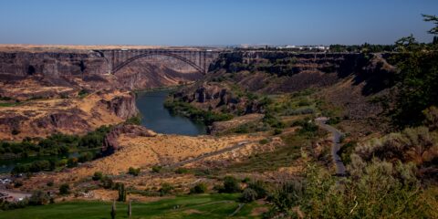 Snake River Gorge At Twin Falls, ID