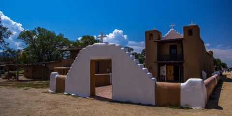 St. Jerome Catholic Church In Taos Pueblo, New Mexico