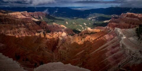 Sunset View Overlook In Cedar Breaks National Monument, UT