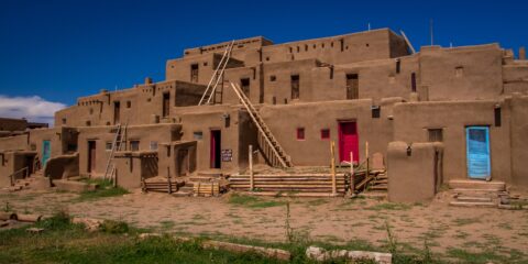 The Biggest Building on The West Side In Taos Pueblo, New Mexico