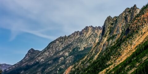 Volcanic Rocks Above Tree Line In North Cascades National Park, WA