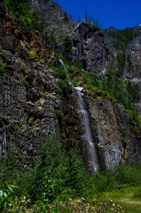 Waterfall In North Cascades National Park, WA