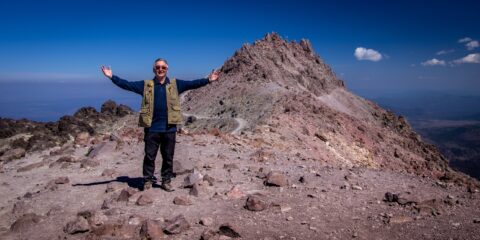 rrasha On First Lassen Peak In Lassen Volcanic National Park, CA