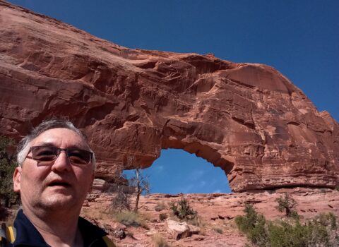 rrasha Breathed A Sigh Of Relief After Reaching Jeep Arch, Moab UT