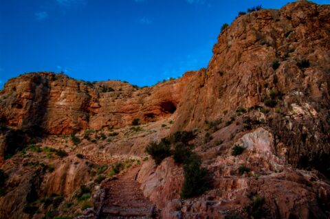 About Half Way Between Colorado River And South Rim Along Kaibab Trail In Grand Canyon National Park, AZ