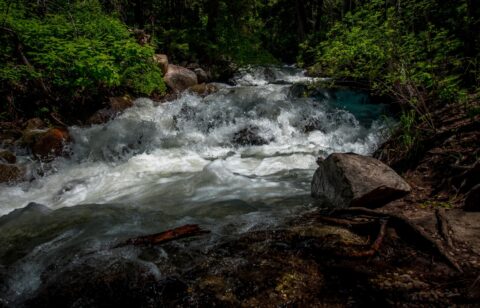 Cascades Downstream Of Bells Canyon Waterfall Near Sandy City, UT