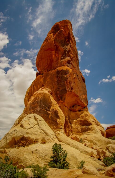 Close Look At Dark Angel In Devils Garden, Arches National Park, Moab, UT