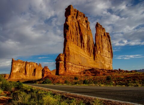 Corthouse Towers In Arches National Park, Moab, UT