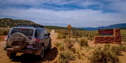 Entering Parashant National Monument At Grand Canyon North Rim, AZ