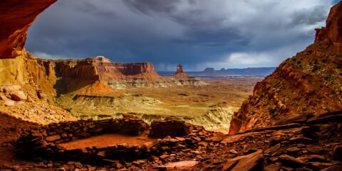 False Kiva In Canyonlands National Park, Moab, UT
