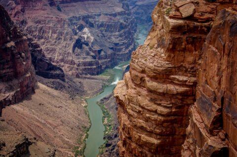 High Above Colorado River In Toweep Area Of North Rim Grand Canyon National Park, AZ