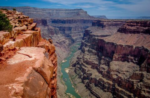 High Cliff At Colorado River In Toweep Area Of North Rim Grand Canyon National Park, AZ