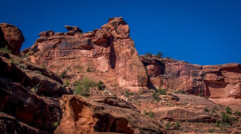 Hunter Arch In Hunter Canyon, Moab, UT