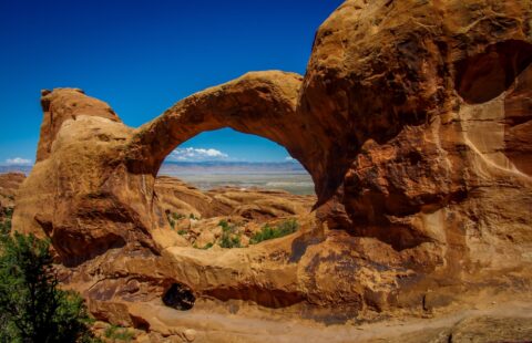 Impressive Double O Arch In Arches National Park, Moab, UT