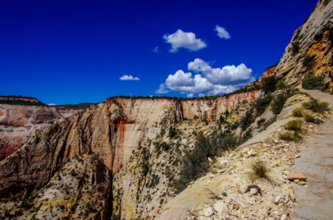 Last Kilometer To Reach Observation Point In Zion National Park, UT